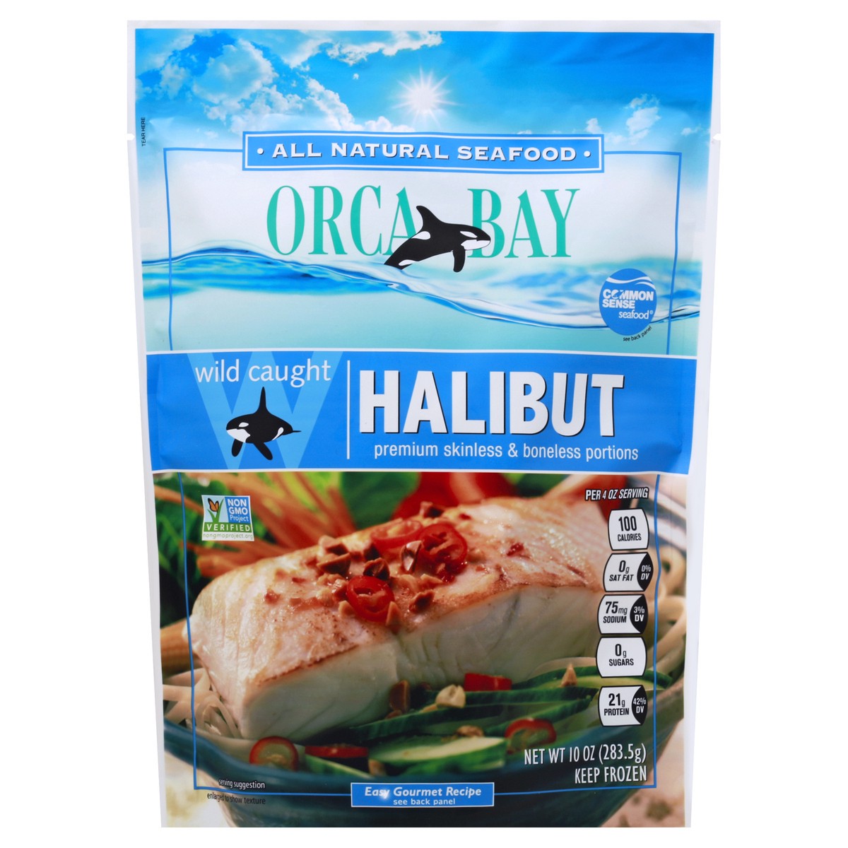 slide 2 of 3, Orca Bay Seafoods Halibut 10 oz, 10 oz