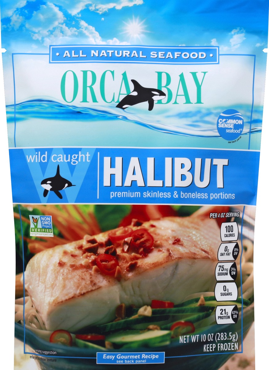 slide 1 of 3, Orca Bay Seafoods Halibut 10 oz, 10 oz