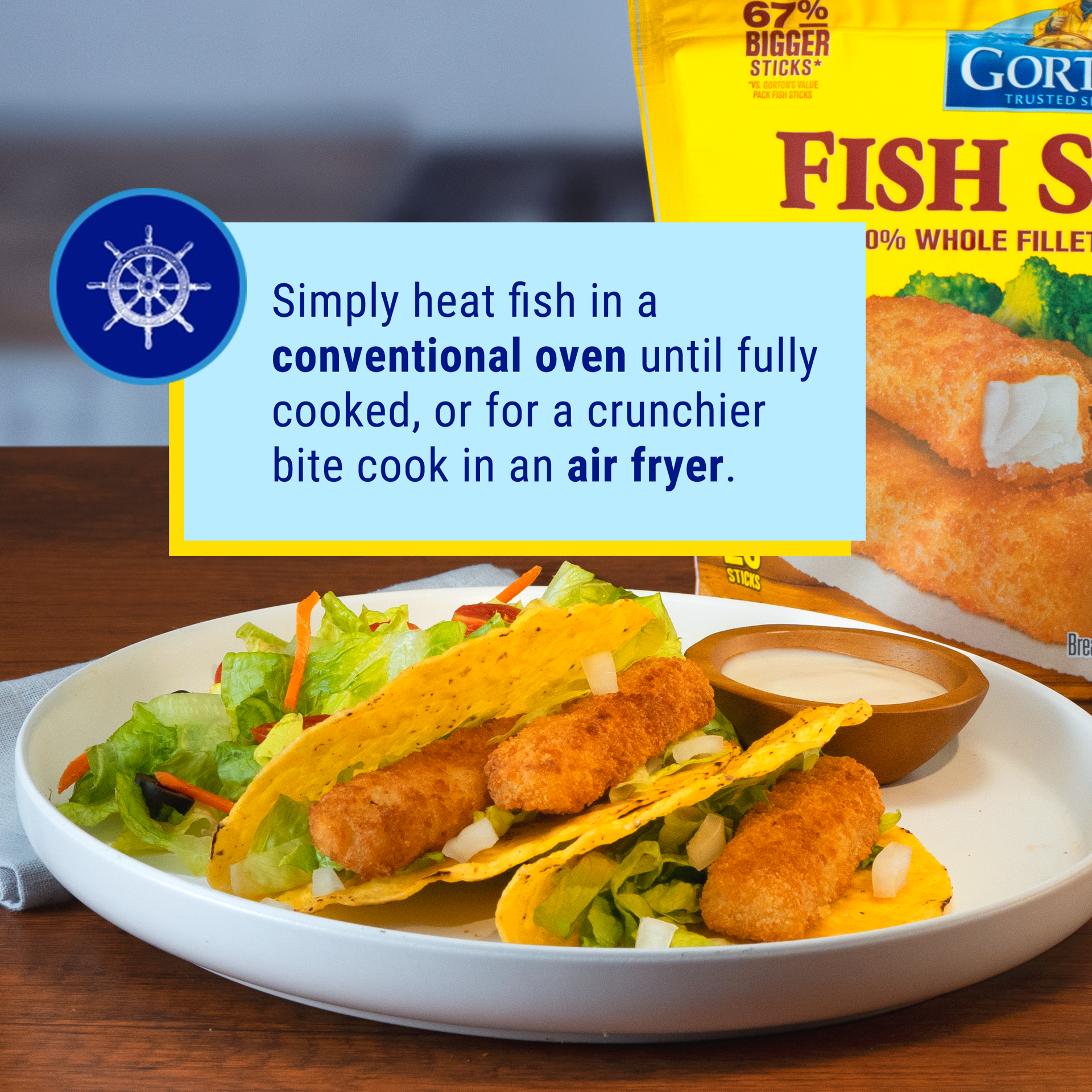 slide 3 of 10, Gorton's Fish Sticks Bag - 20 Count, 20 ct