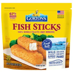 Gorton's Breaded Whole Fish Sticks 20 Sticks