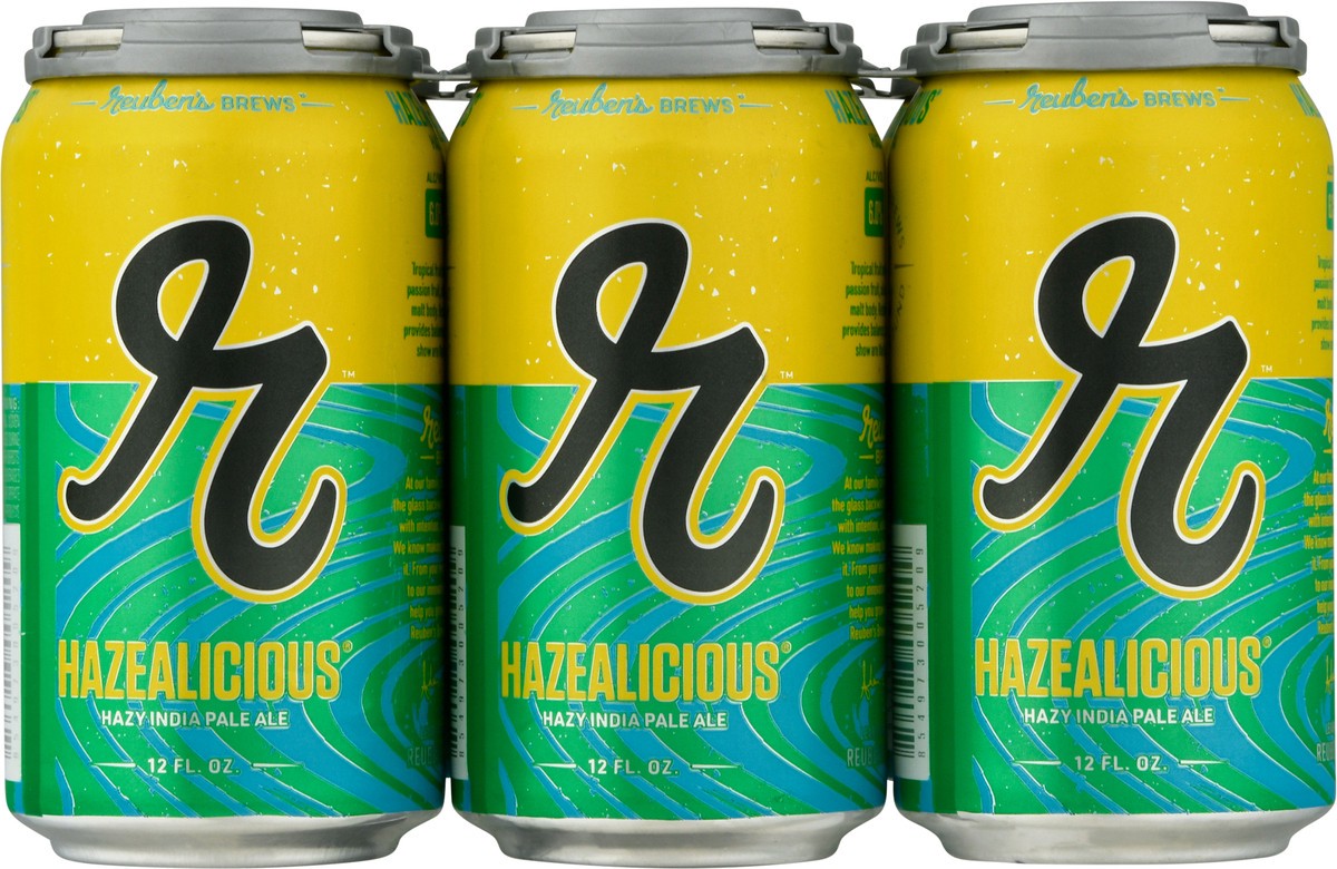 slide 8 of 8, Reuben's Brews Hazealicious Beer 6 ea, 6 ct