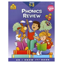 School Zone Workbook, Phonics Review, Grades 1-3