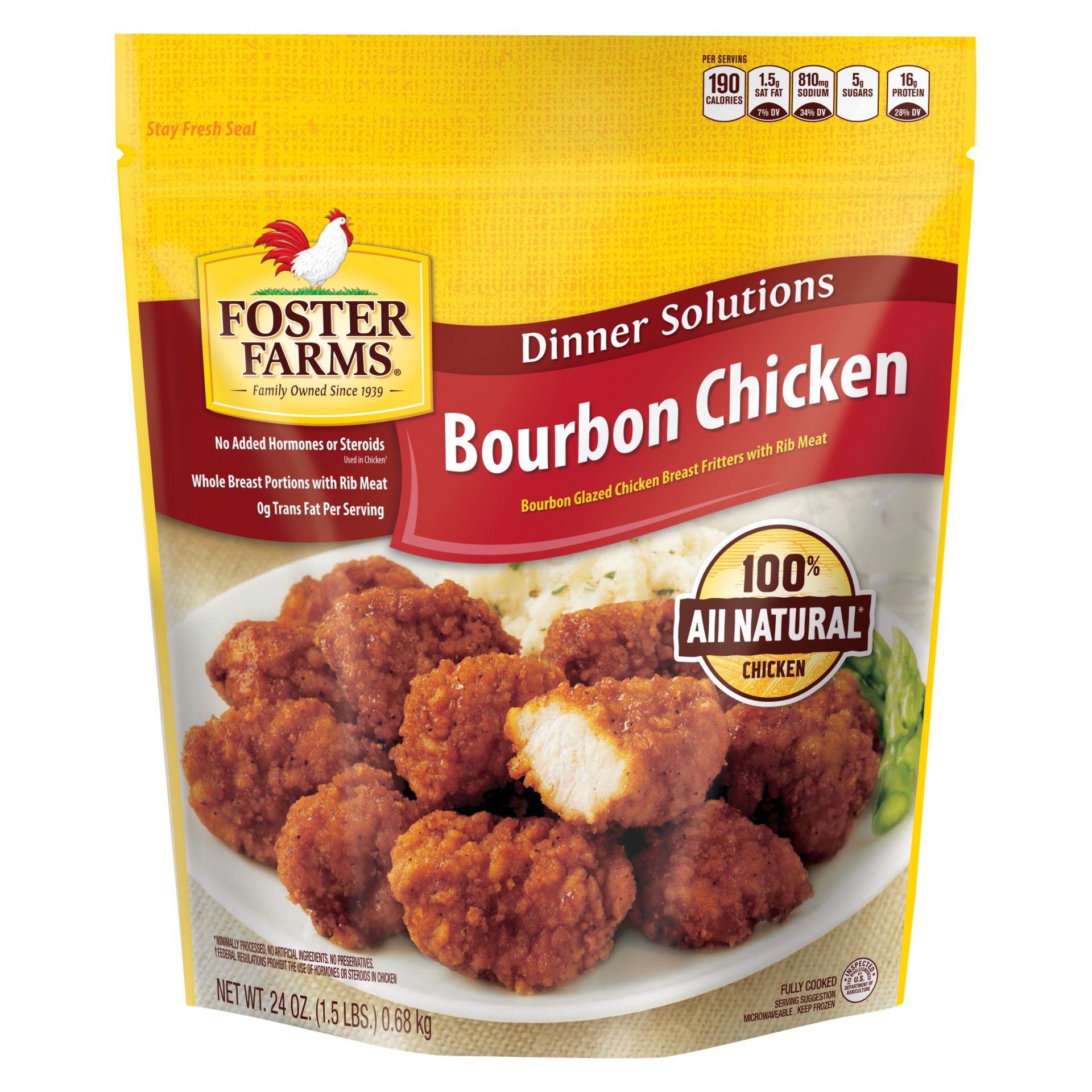 slide 1 of 1, Foster Farms Bourbon Chicken, 24 oz