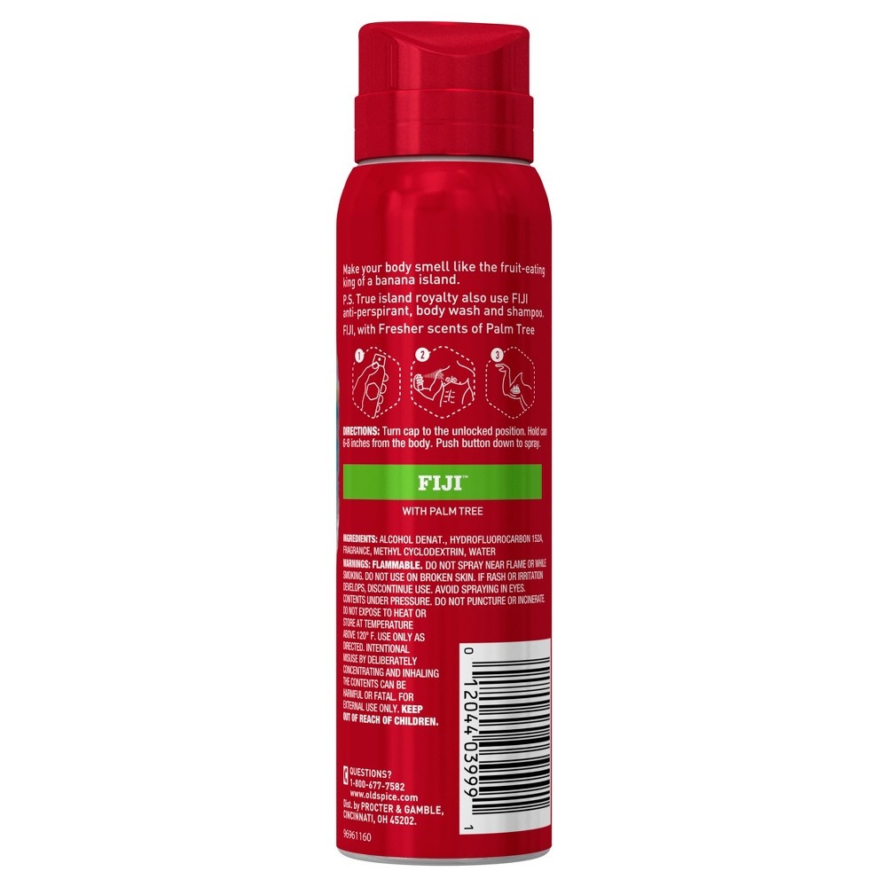 slide 3 of 3, Old Spice Fresher Collection Fiji Body Spray, 3.75 oz