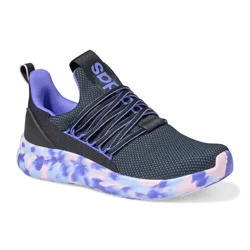 Adidas Girls Lite Racer Adapt 7.0 Shoes, Black/Pink/Blue, Size 3