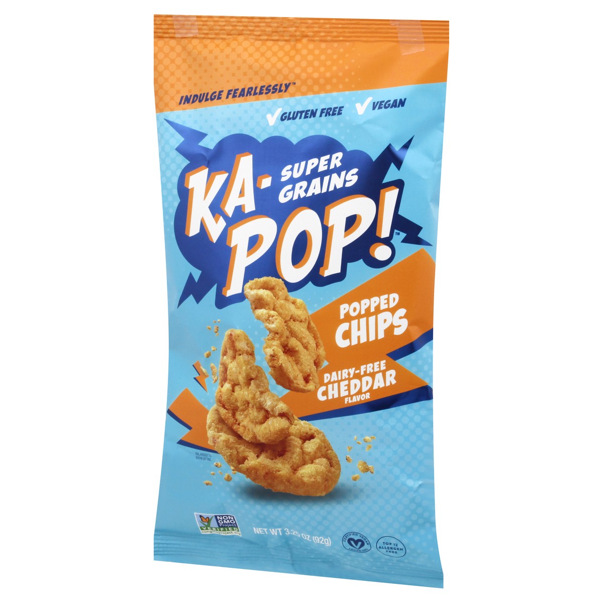 slide 4 of 13, Ka Pop Super Grain Dairy-Free Cheddar Flavor Popped Chips 3.25 oz, 3.25 oz