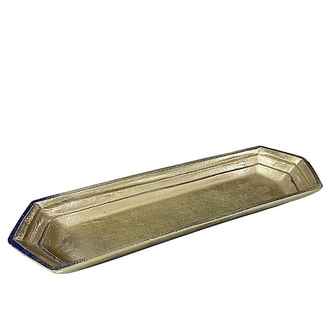 slide 1 of 1, W Home Decorative Tray - Gold, 1 ct