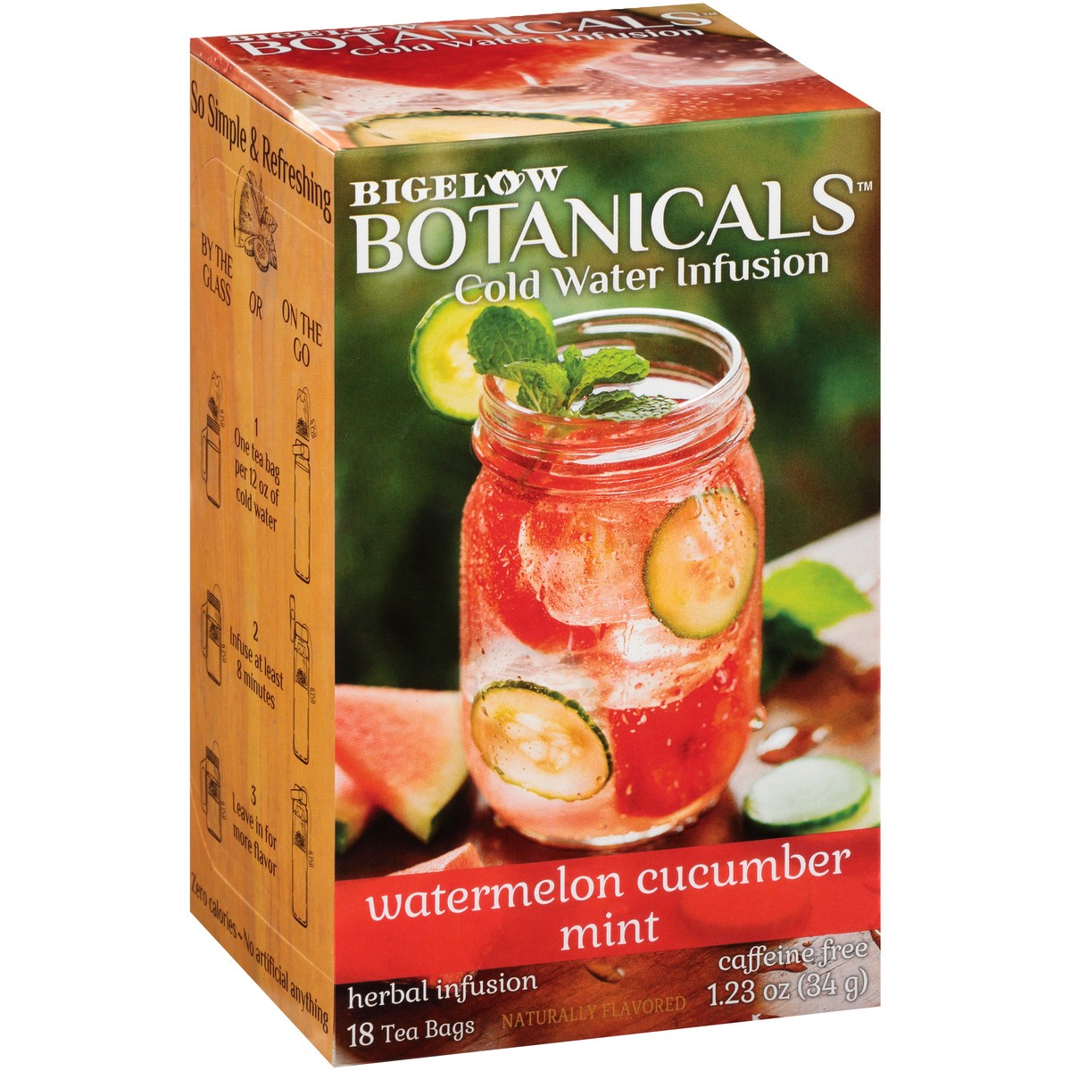 slide 8 of 9, Bigelow Botanicals Cold Water Infusion Tea Bags, Watermelon Cucumber Mint - 18 ct, 18 ct