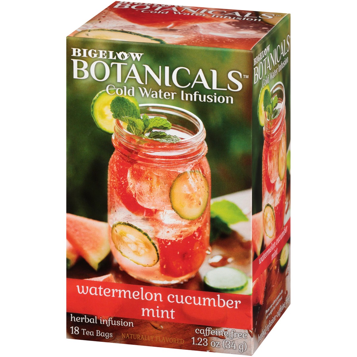 slide 2 of 9, Bigelow Botanicals Cold Water Infusion Tea Bags, Watermelon Cucumber Mint - 18 ct, 18 ct