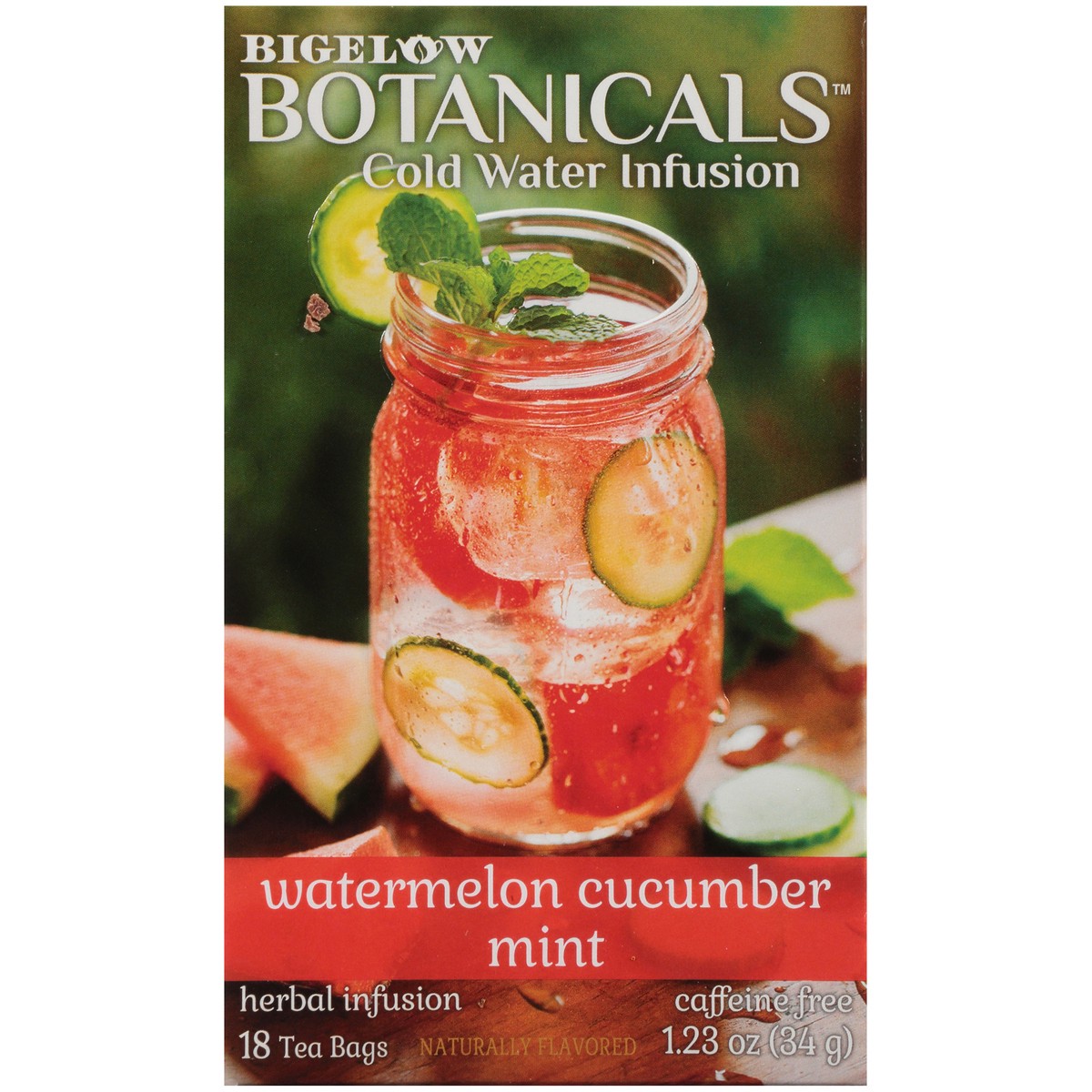 slide 4 of 9, Bigelow Botanicals Cold Water Infusion Tea Bags, Watermelon Cucumber Mint - 18 ct, 18 ct