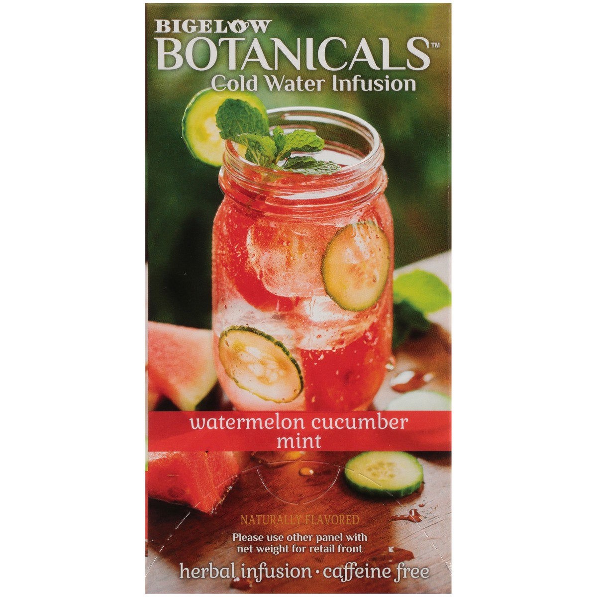 slide 6 of 9, Bigelow Botanicals Cold Water Infusion Tea Bags, Watermelon Cucumber Mint - 18 ct, 18 ct