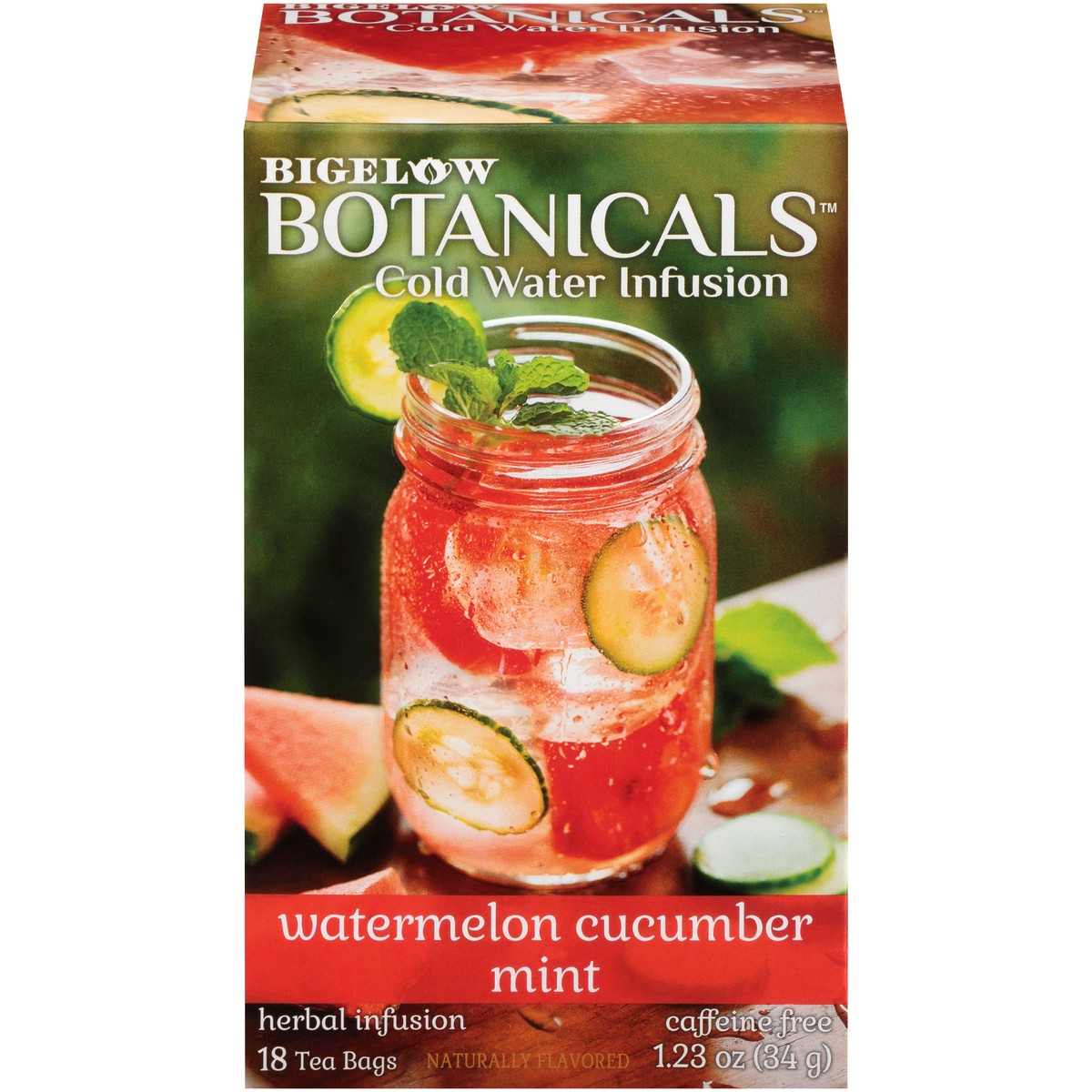 slide 1 of 9, Bigelow Botanicals Cold Water Infusion Tea Bags, Watermelon Cucumber Mint - 18 ct, 18 ct