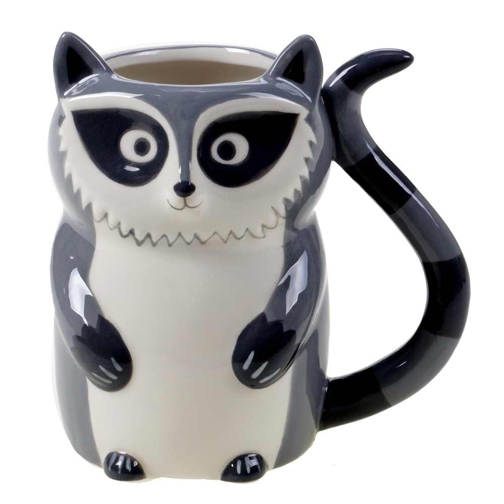 slide 1 of 1, Holiday Home Figural Raccoon Mug, 1 ct