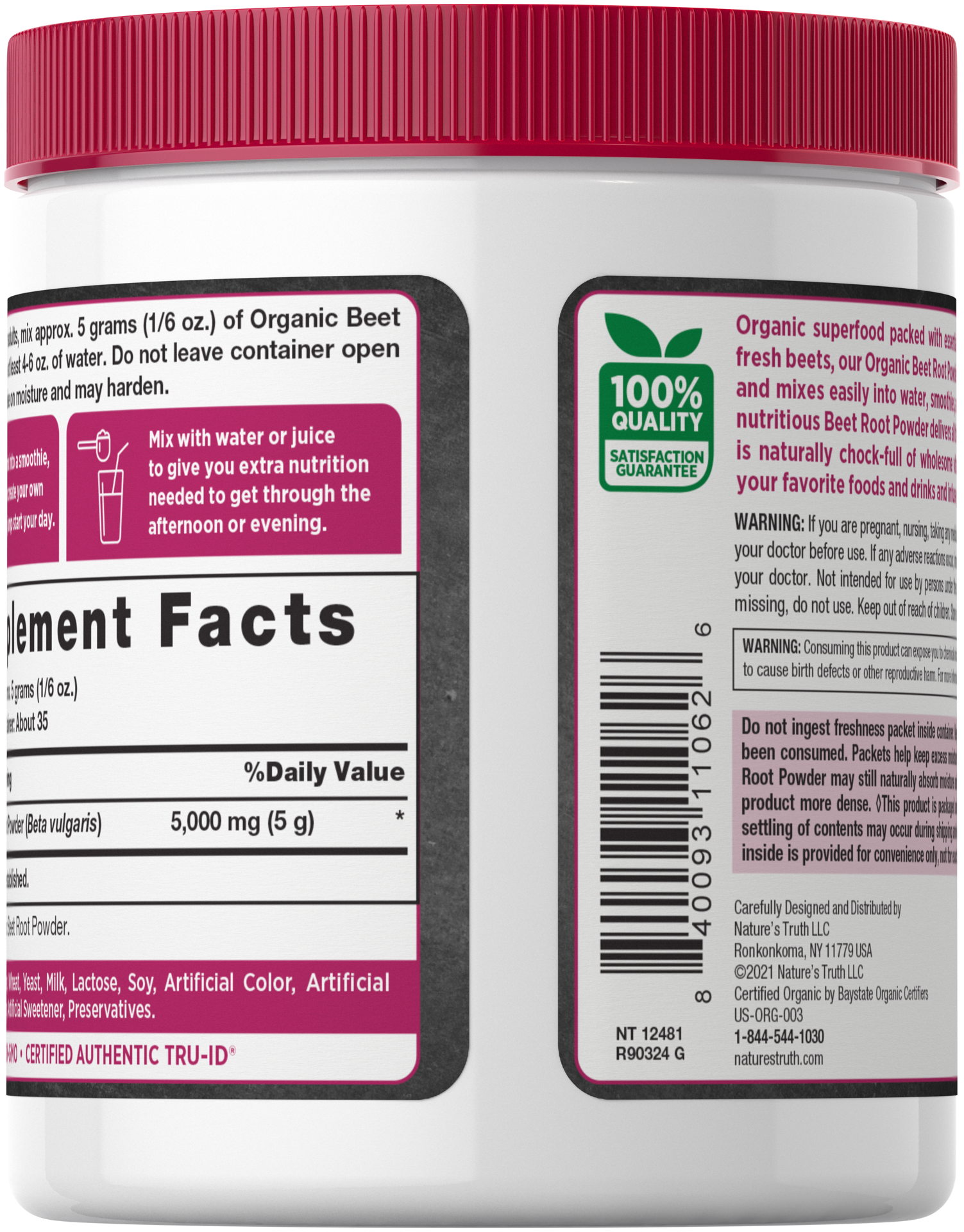 slide 3 of 4, Nature's Truth Beet Root Powder Complex 6.1 oz, 6.1 oz