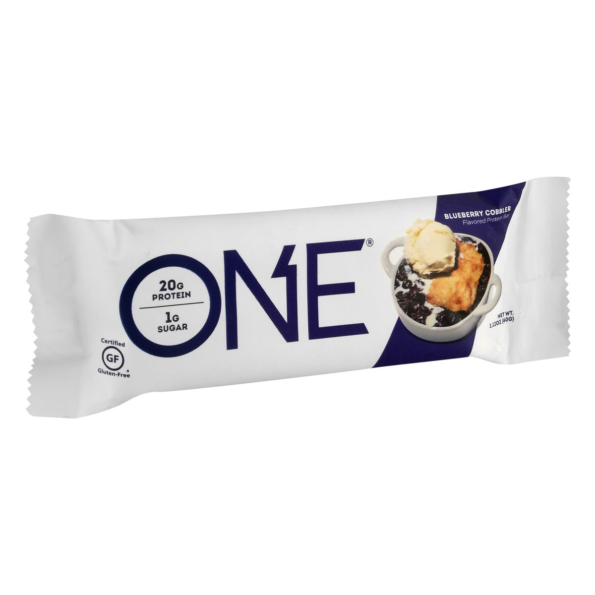 slide 10 of 12, ONE Blueberry Cobbler Flavored Protein Bar, 2.12 oz, 60 gram