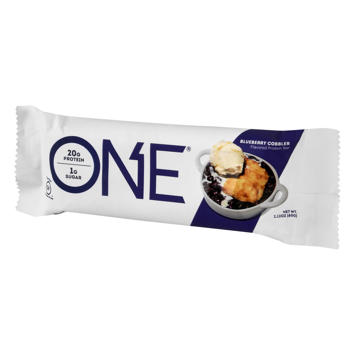 slide 8 of 12, ONE Blueberry Cobbler Flavored Protein Bar, 2.12 oz, 60 gram