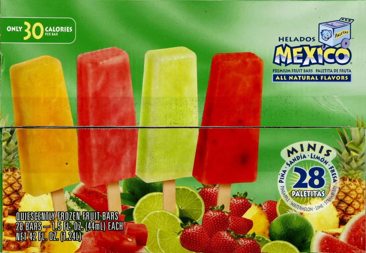 slide 4 of 4, Helados Mexico Fruit Bars 28 ea, 28 ct