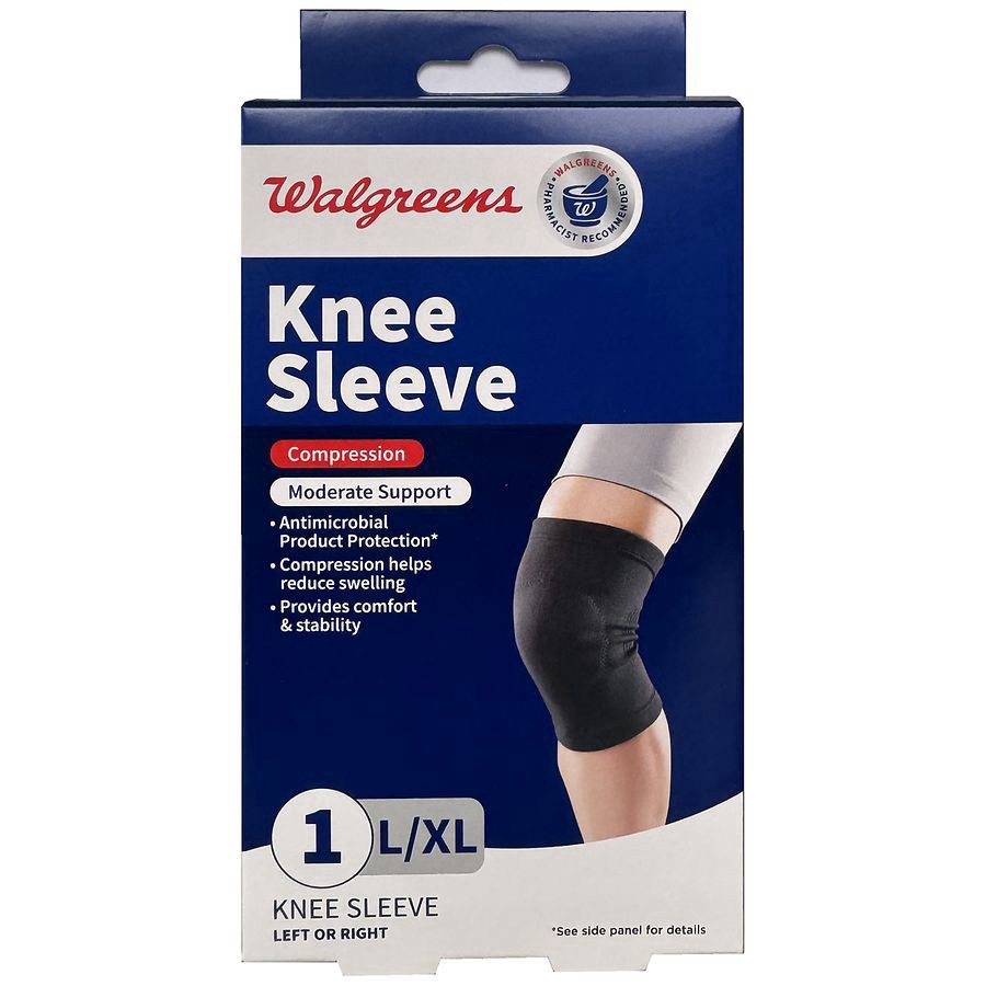 slide 1 of 3, Walgreens Large/Extra-Large Knee Compression Sleeve, 1 ct