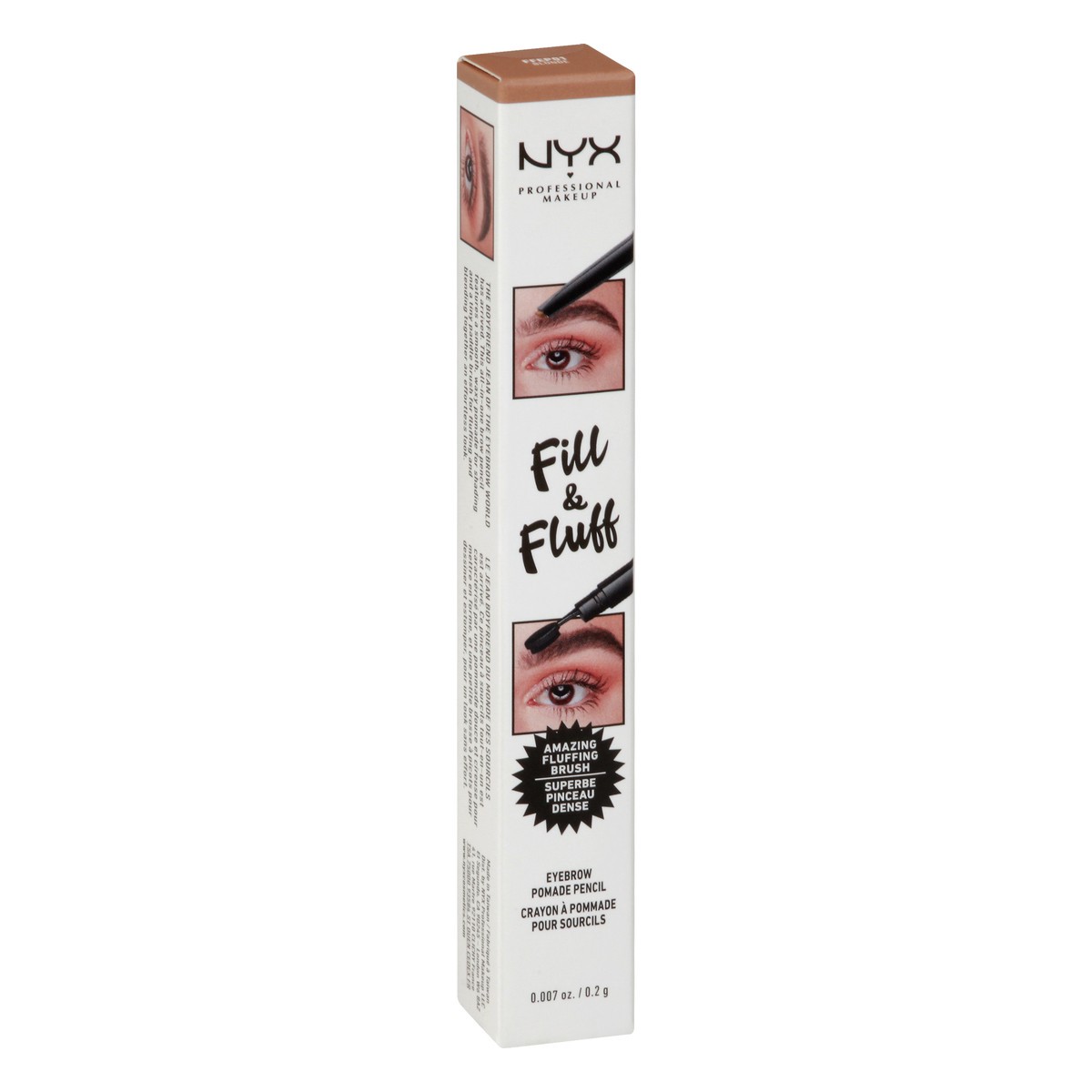 slide 3 of 9, NYX Professional Makeup FFEP01 Blonde Fill & Fluff Eyebrow Pomade Pencil 0.007 oz, 0.007 oz