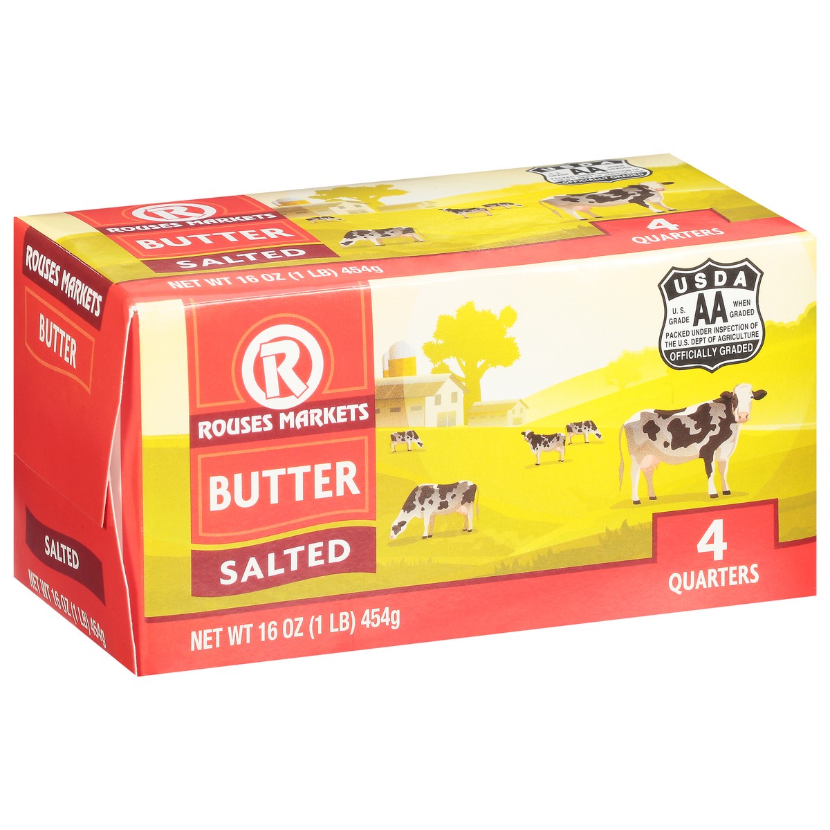 slide 7 of 9, Rouses Markets Salted Butter 4 ea, 4 ct
