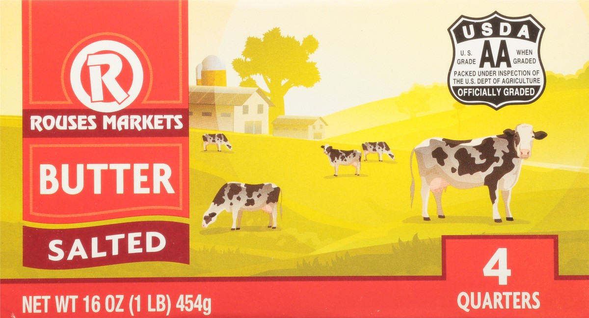 slide 4 of 9, Rouses Markets Salted Butter 4 ea, 4 ct