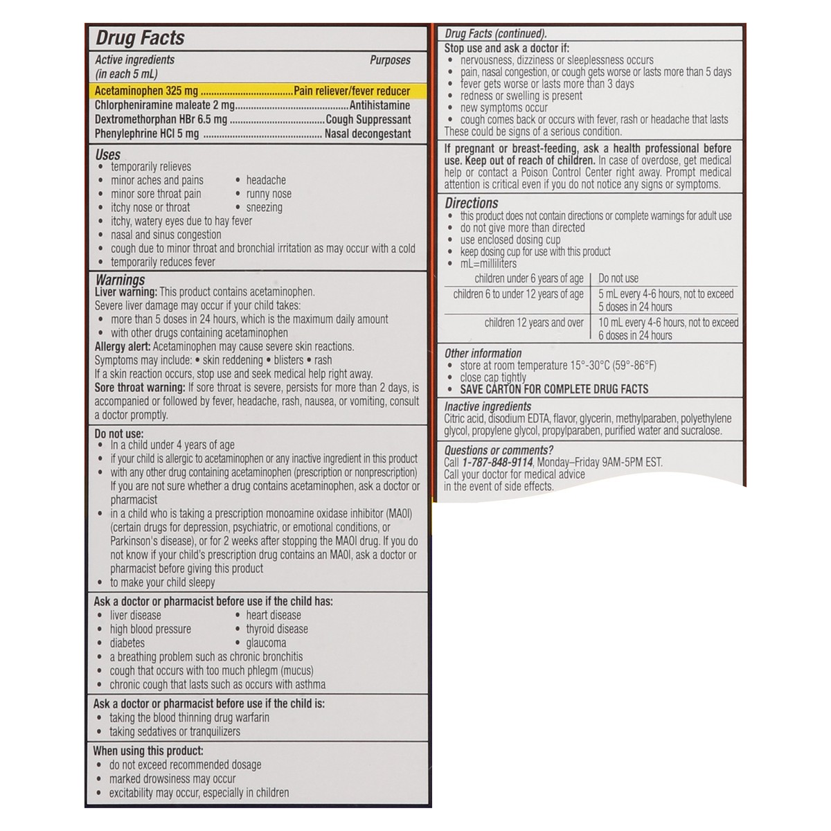 slide 5 of 14, Giltuss Children M/Symptom Cold/Flu, 1 ct