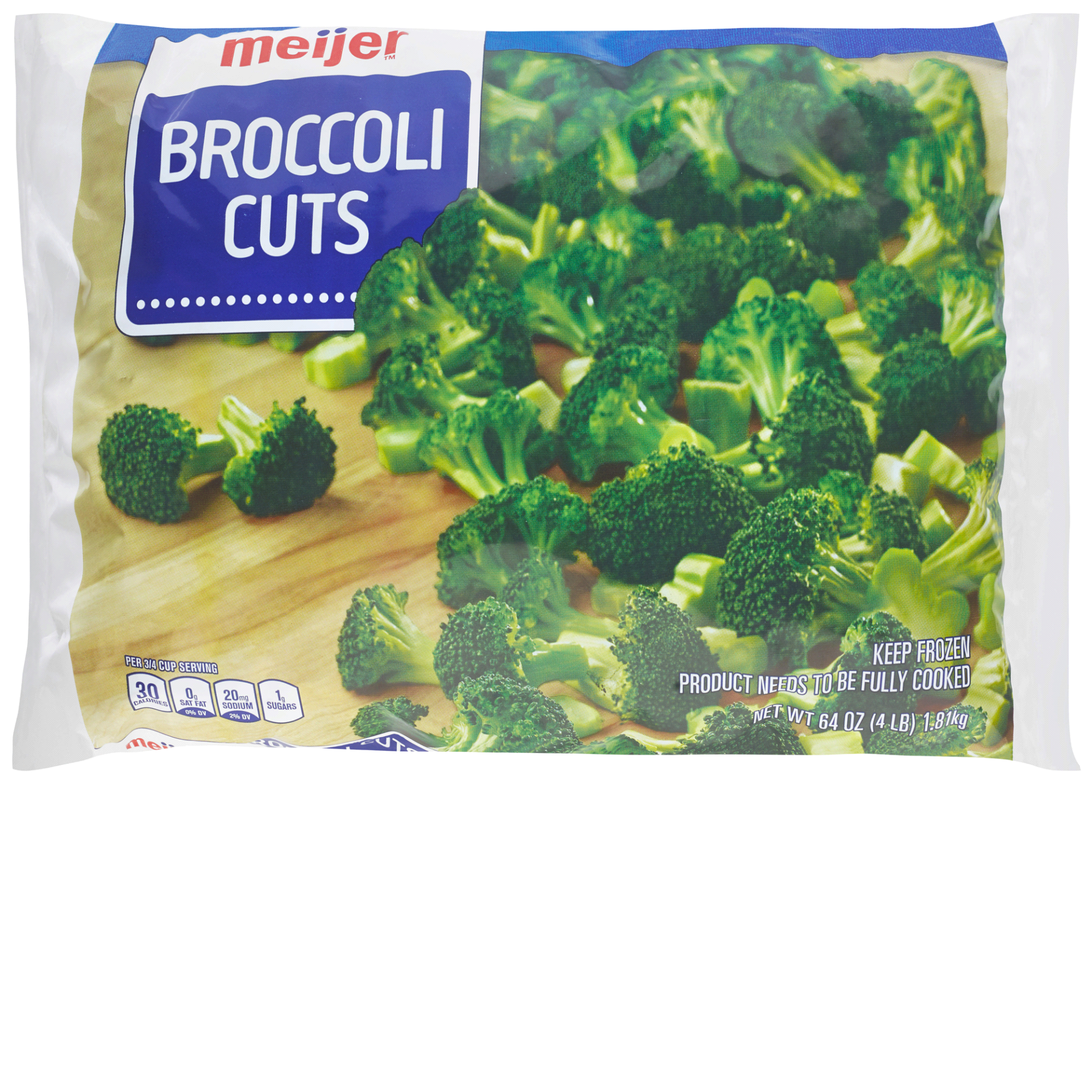 slide 1 of 1, Meijer Broccoli Cuts, 64 oz