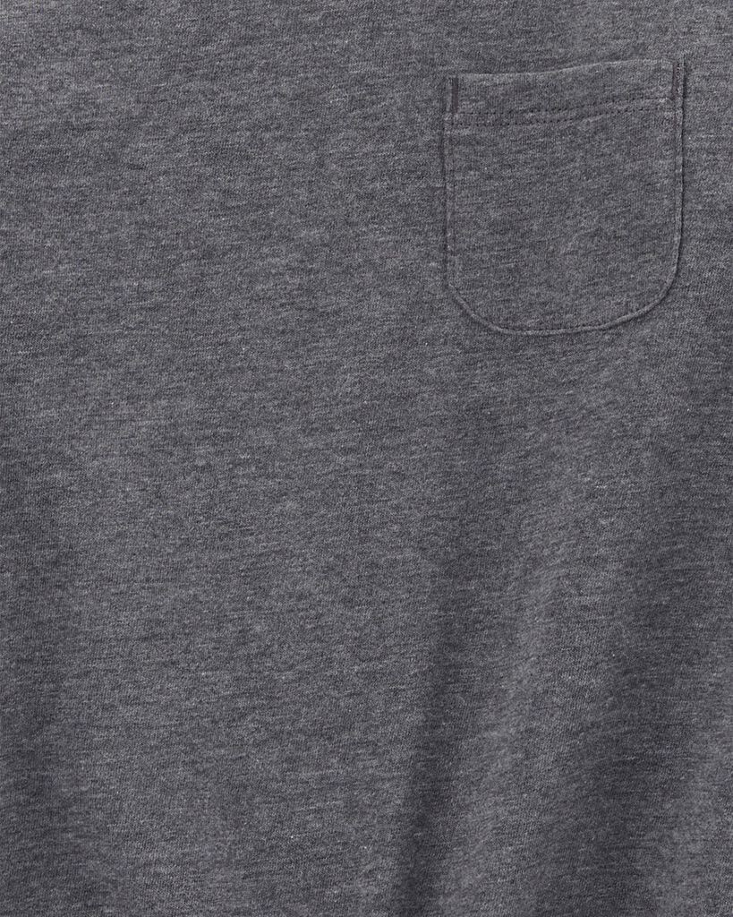 slide 2 of 2, Carter's Kid Tie-Front Long-Sleeve Jersey Tee Grey M, 1 ct