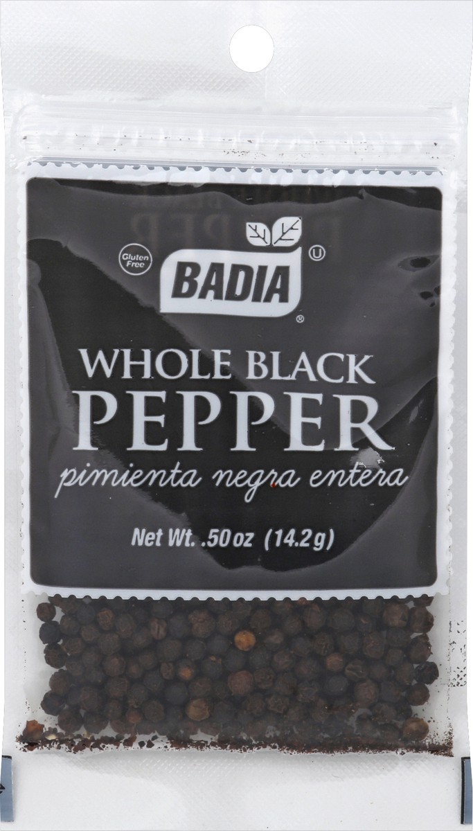 slide 1 of 1, Badia Pepper Whole Black, 1 ct