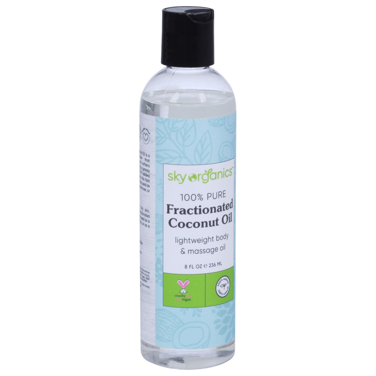 slide 4 of 9, Sky Organics Fractionated 100% Pure Coconut Oil 8 fl oz, 8 fl oz