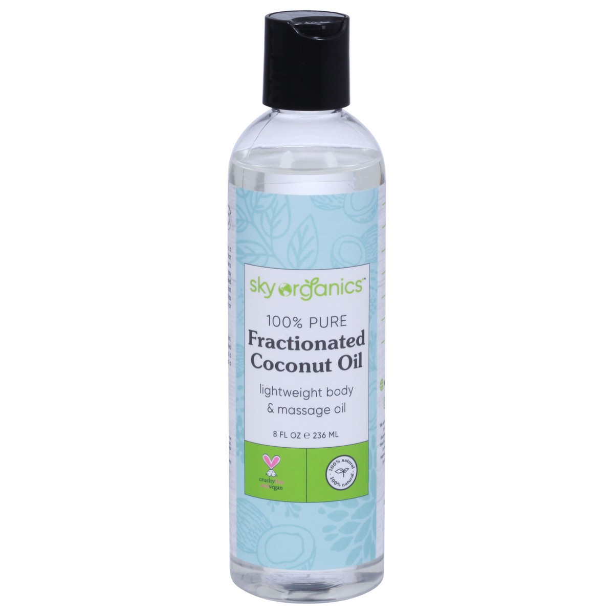 slide 1 of 9, Sky Organics Fractionated 100% Pure Coconut Oil 8 fl oz, 8 fl oz