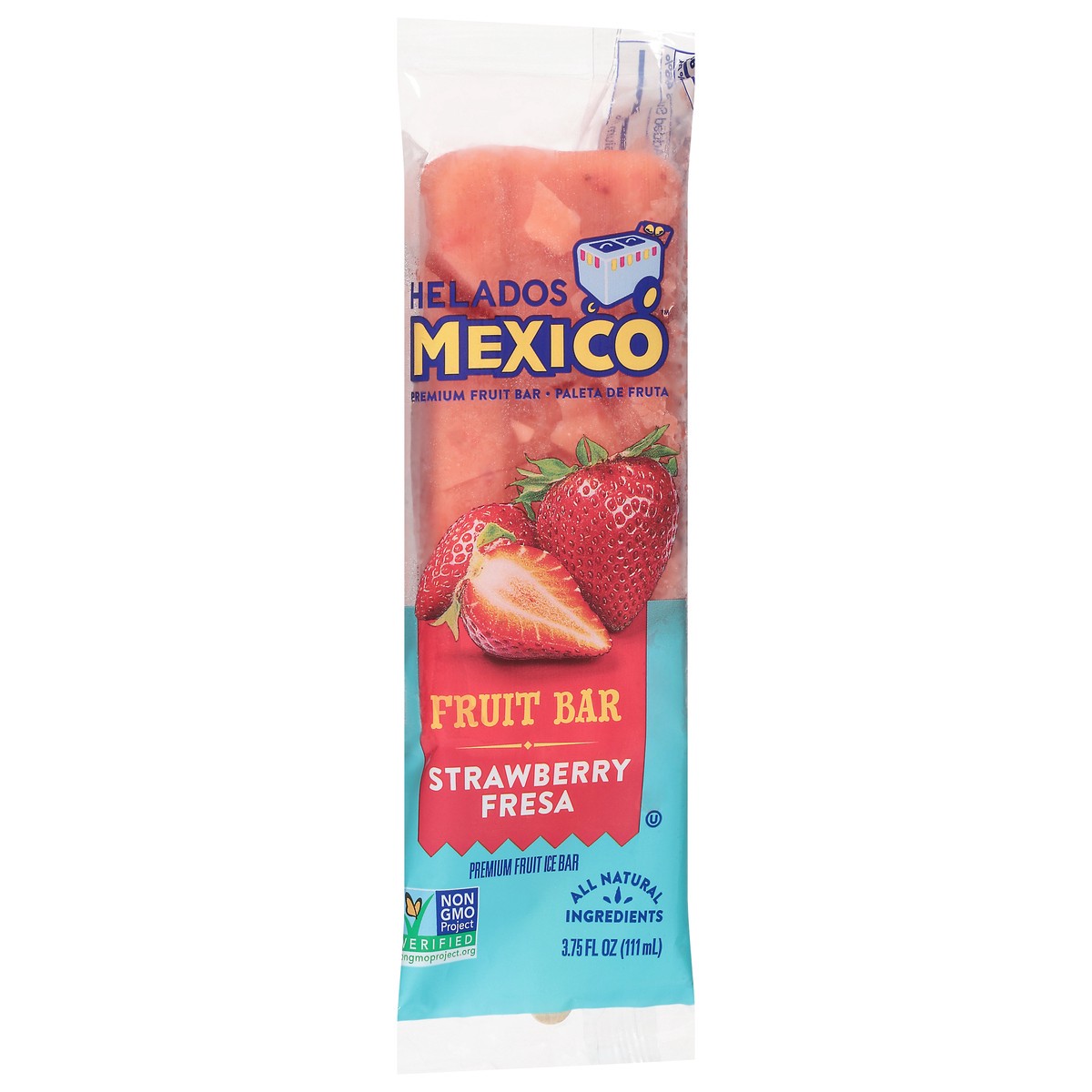 slide 9 of 9, Helados Mexico Premium Strawberry Fruit Ice Bar 3.75 fl oz, 3.75 fl oz