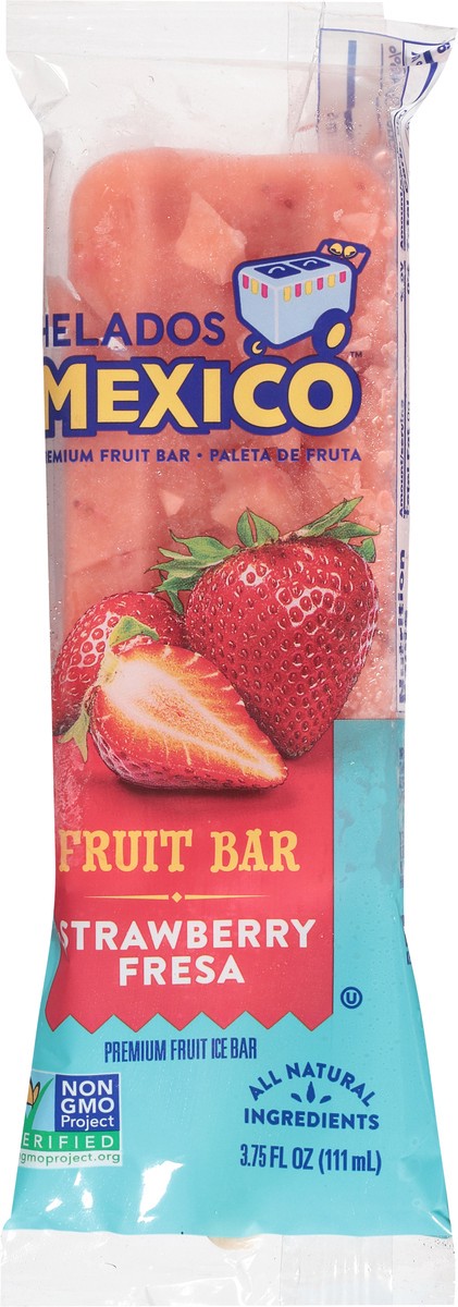 slide 6 of 9, Helados Mexico Premium Strawberry Fruit Ice Bar 3.75 fl oz, 3.75 fl oz