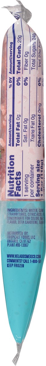 slide 4 of 9, Helados Mexico Premium Strawberry Fruit Ice Bar 3.75 fl oz, 3.75 fl oz