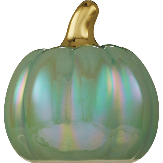 slide 1 of 1, Fall Fest Ceramic Pumpkin, Orange, 3.15 In, 1 ct