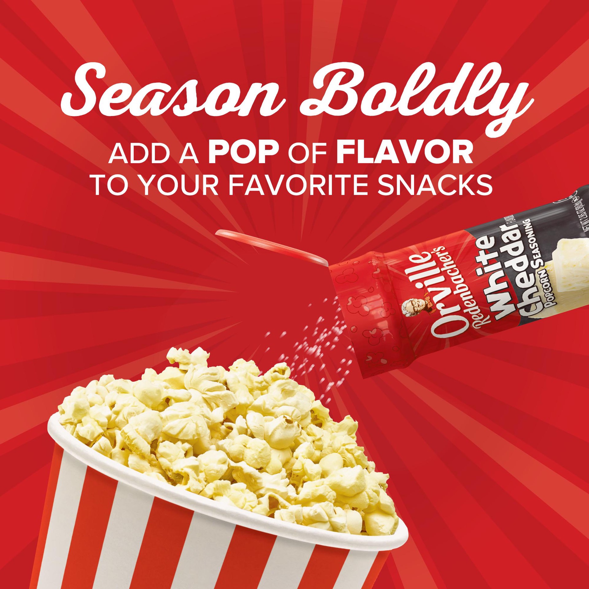 slide 2 of 5, Orville Redenbacher's White Cheddar Flavored Popcorn Seasoning, 2.6 oz., 2.6 oz