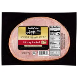 Smithfield Anytime Favorites Hardwood Smoked Center Cut Ham Steak