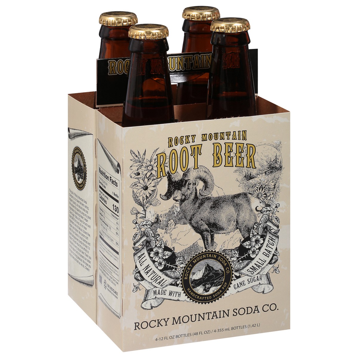 slide 2 of 11, Rocky Mountain Soda Co. Root Beer 4 - 12 fl oz Bottles, 