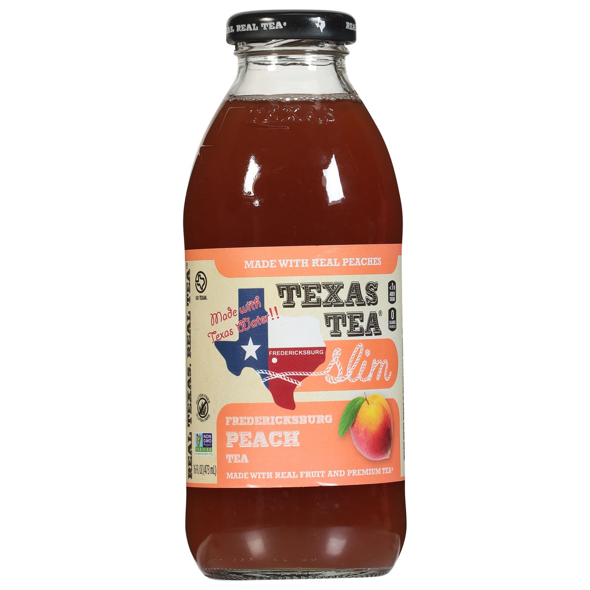 slide 8 of 14, Texas Tea Slim Peach Tea- 16 fl oz, 16 fl oz