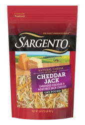 Sargento Natural Cheddar Jack Shredded Cheese, Fine Cut, 16 oz
