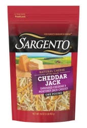Sargento Natural Cheddar Jack Shredded Cheese, Fine Cut, 16 oz