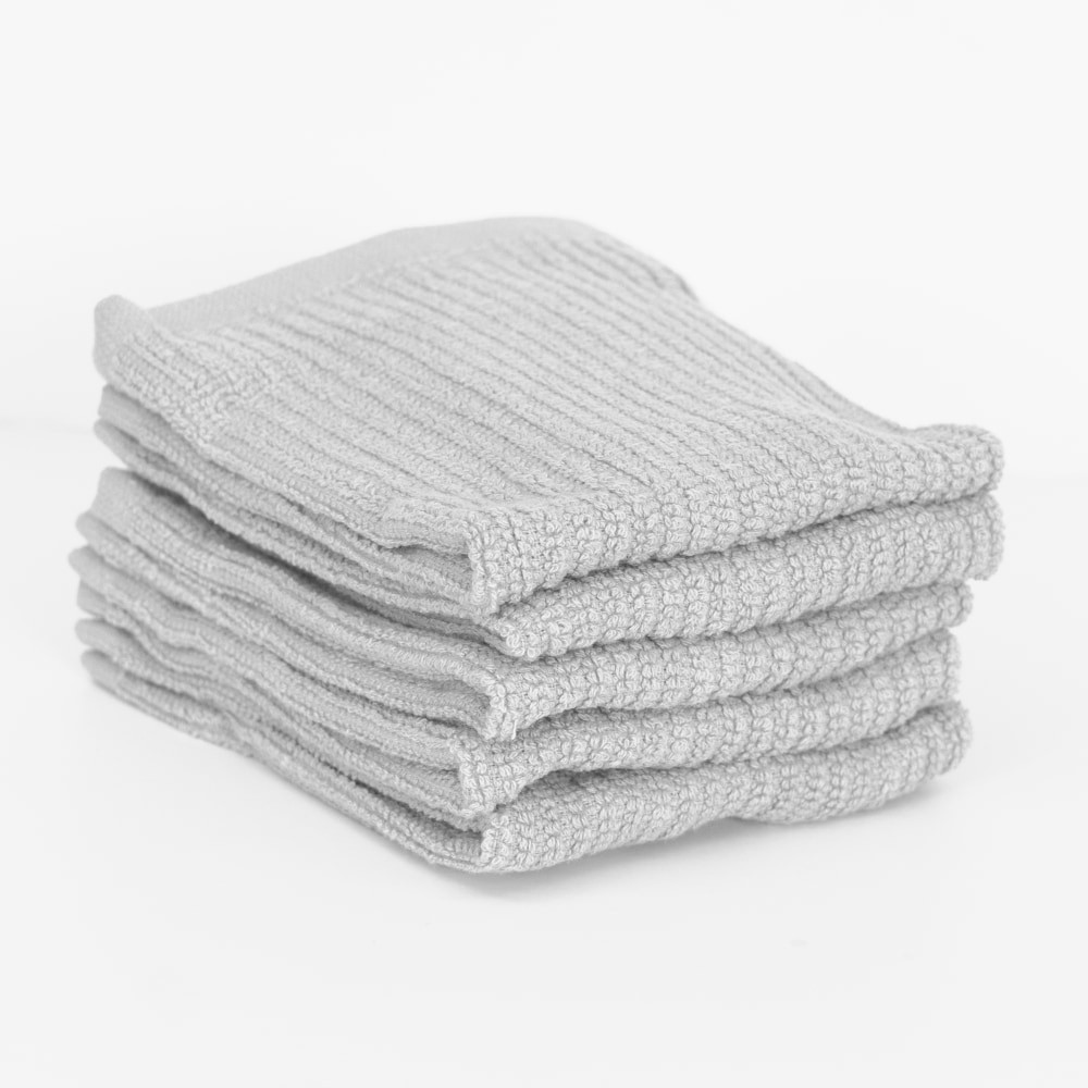 slide 4 of 4, Everyday Living® Bar Cloths - Silver, 5 ct