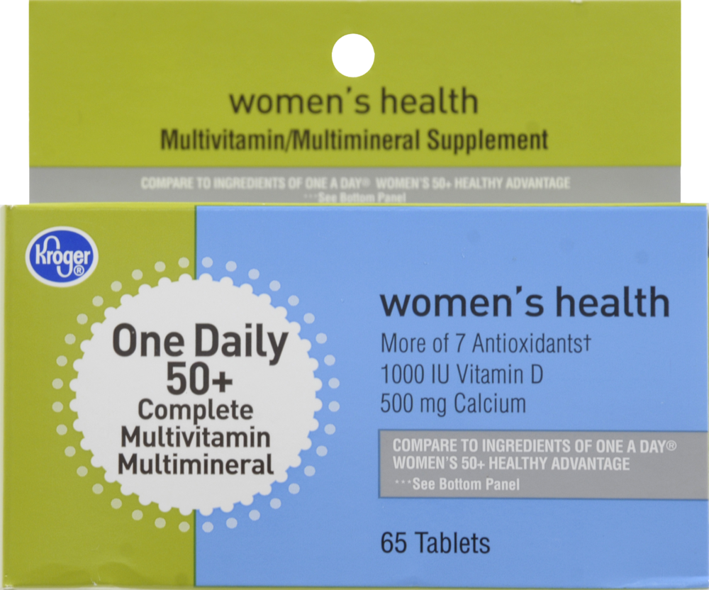 slide 1 of 1, Kroger Women's Health One Daily Tablets, 65 ct