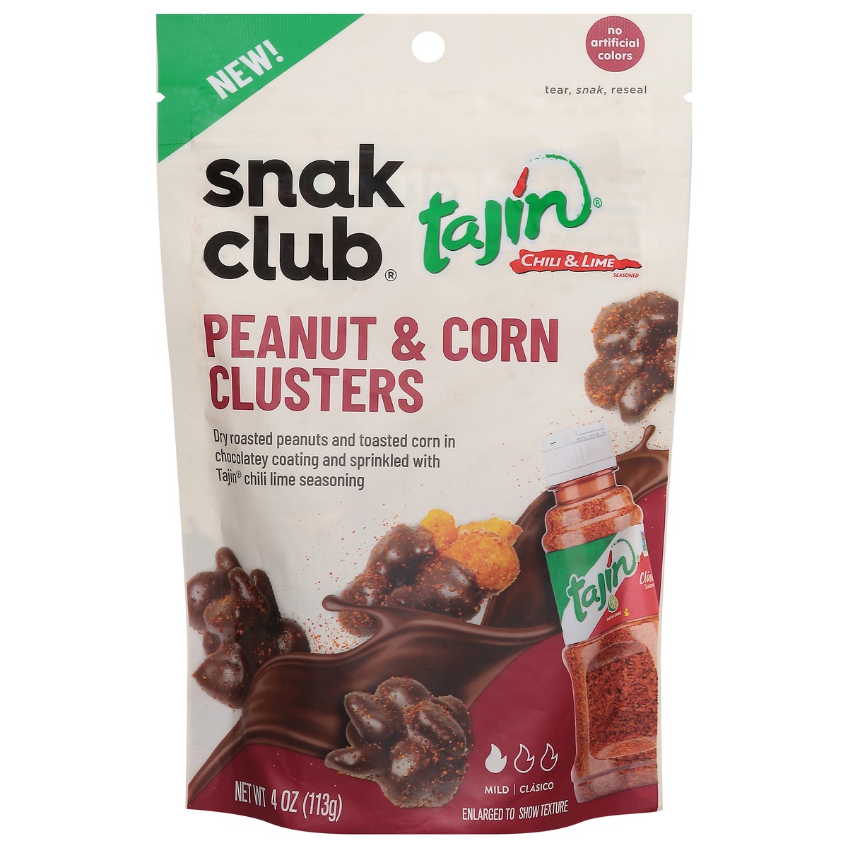 slide 6 of 14, Tajin Chocolatey Peanut & Corn Cluster 4oz Bag - 6 CT, 6 ct