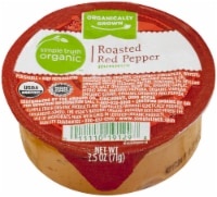 slide 1 of 1, Simple Truth Organic Single Roasted Red Pepper Hummus, 2.5 oz