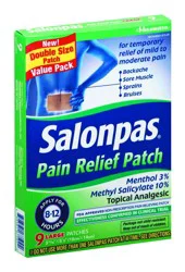 Salonpas Pain Relief Patches, Large, 9 Large Patches