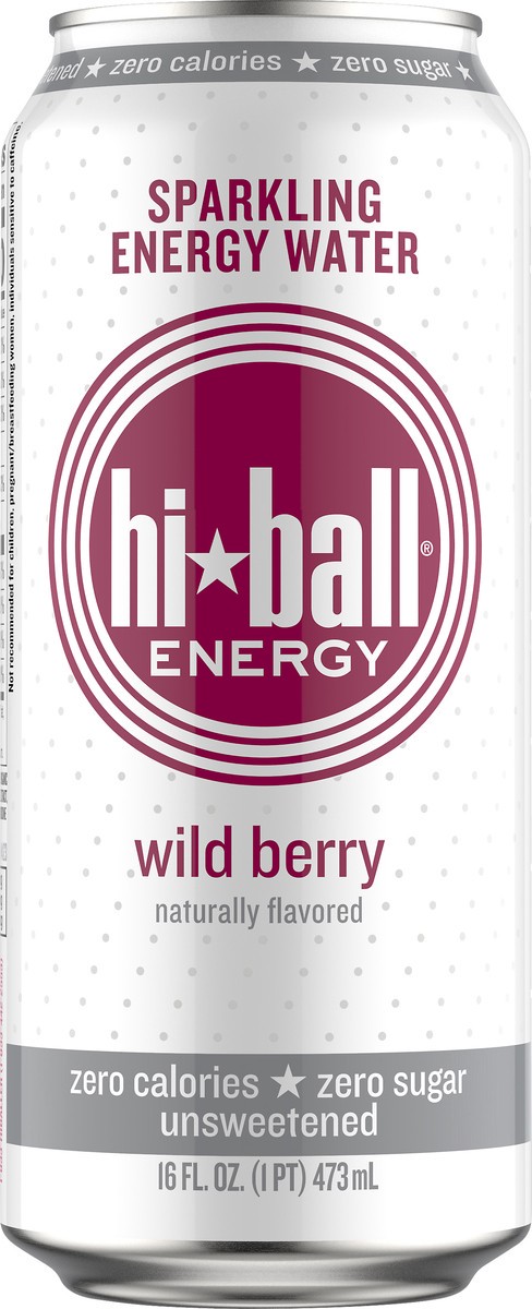 slide 1 of 10, Hiball Energy Wild Berry Sparkling Energy Water 16 oz, 16 oz