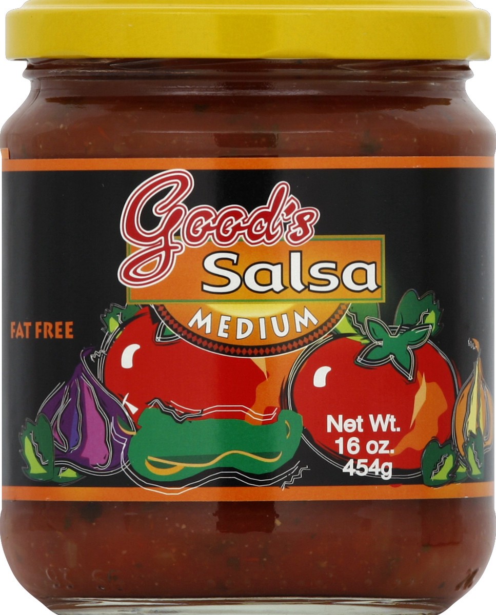 slide 2 of 2, Good's Medium Salsa, 16 oz