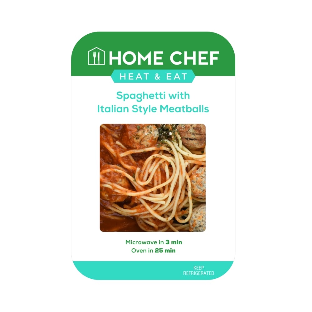 slide 1 of 1, Home Chef Heat & Eat Spaghetti With Italian Style Meatballs, 1 ct