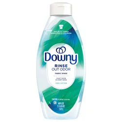 Downy Rinse Laundry Odor Remover, Cool Cotton Scent, 48 fl oz, Fabric Softener and Laundry Odor Removal Rinse, Fights Odors at the source, HE Compatible